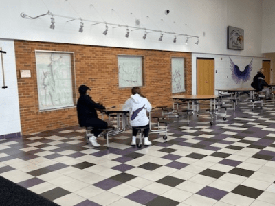 No lunch in the gym&nbsp;lobby